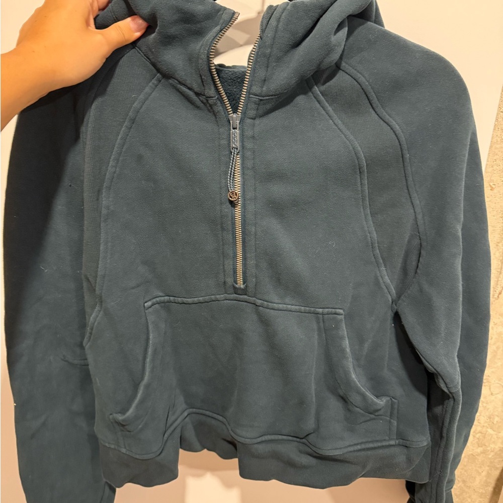 lululemon athletica forest green scuba hoodie